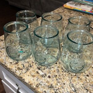 Set of 6 Mason jar glasses